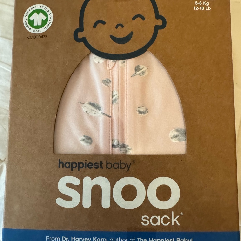 Happiest Baby Snoo Sack - Feather Print Pink